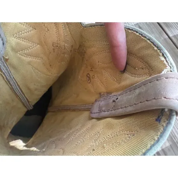 Vintage Acme Brown and Tan Cowboy Boots Size 7 - Picture 5 of 5